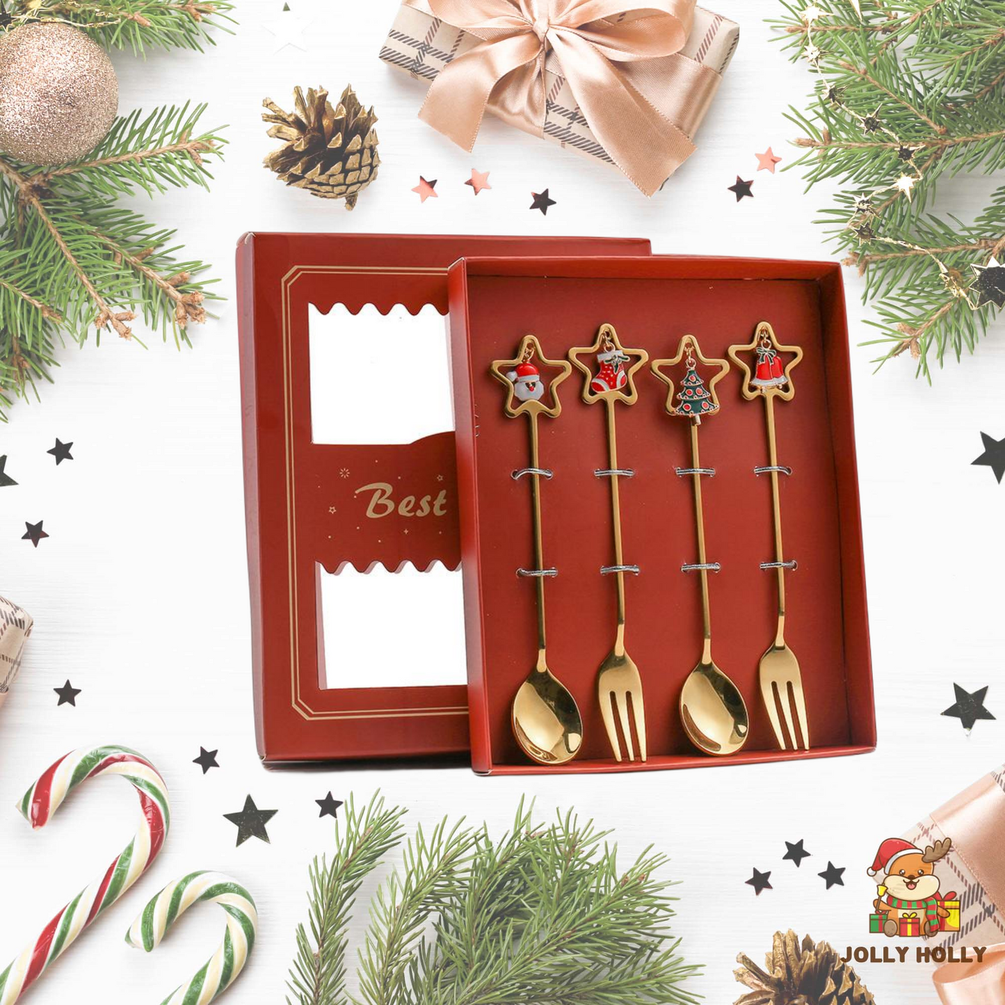 🎄Christmas Promotion 🔥 Christmas Cutlery Set🍴🥄