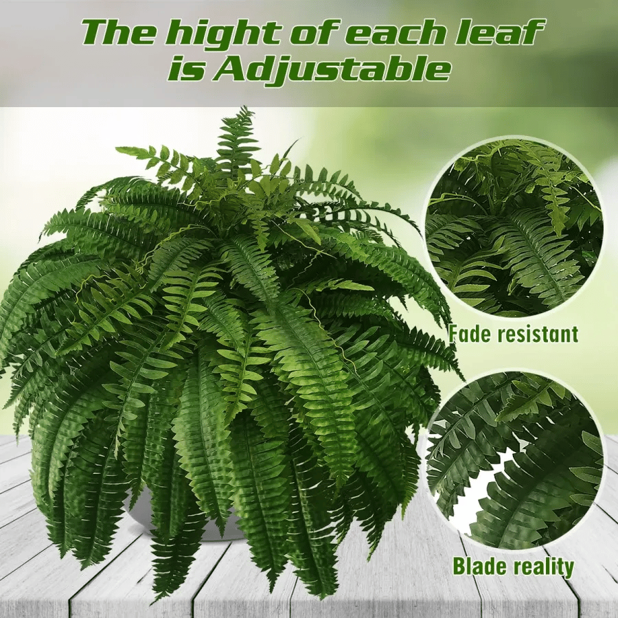 ✨This Week's Special Price $19.99💥UV Resistant Lifelike Artificial Boston Fern