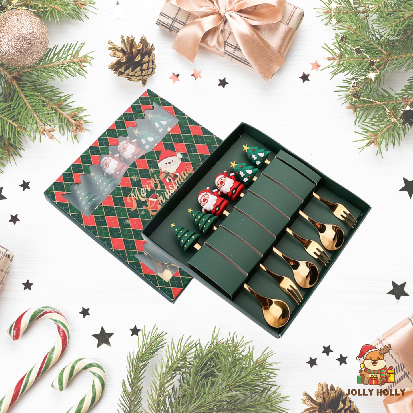 🎄Christmas Promotion 🔥 Christmas Cutlery Set🍴🥄