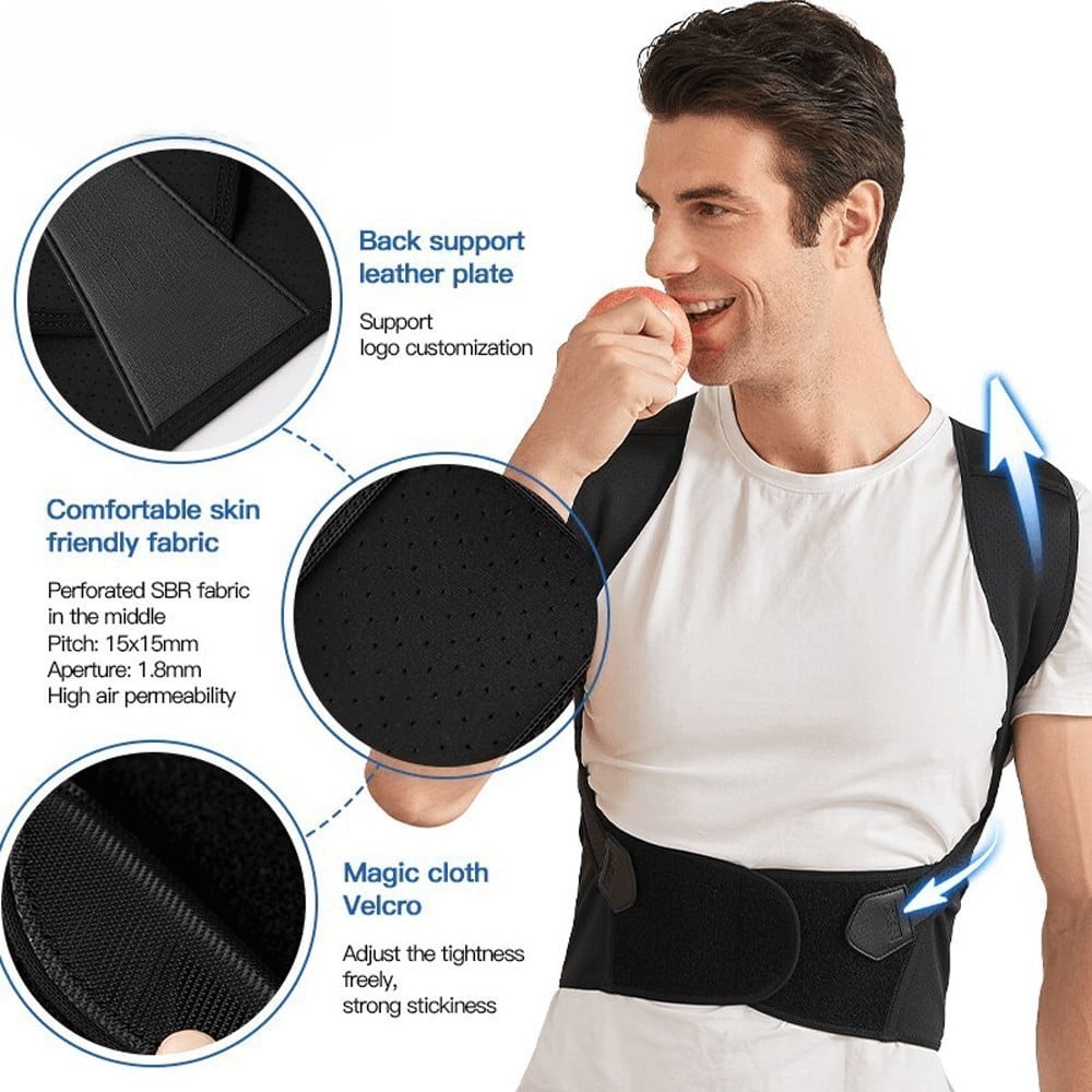 🌺Huge Sale 56% OFF🎁Adjustable Back Posture Belt Office Home Gym Unisex