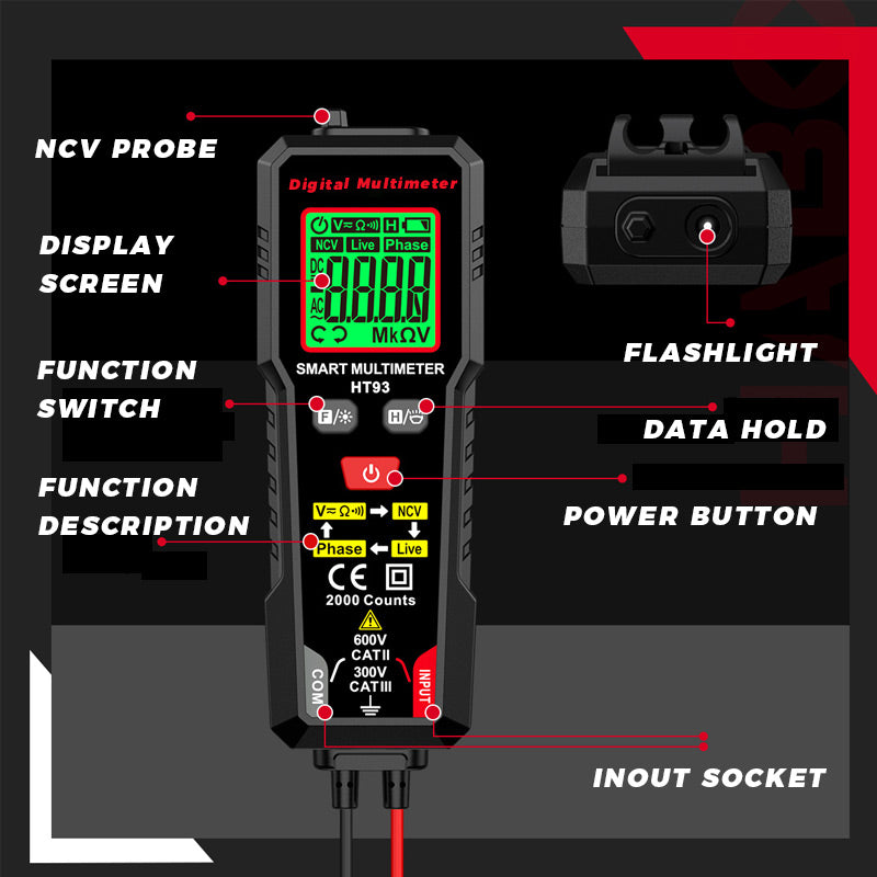 ✨Limited time promotion🎁HT93 Digital Multimeter