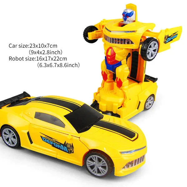 Electric Universal Deformation Police Toy Car