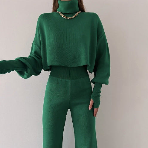 🌺Huge Sale 56% OFF🎁TURTLENECK GLOVE KNIT SUIT