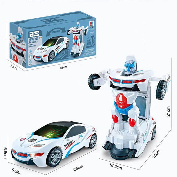 Electric Universal Deformation Police Toy Car