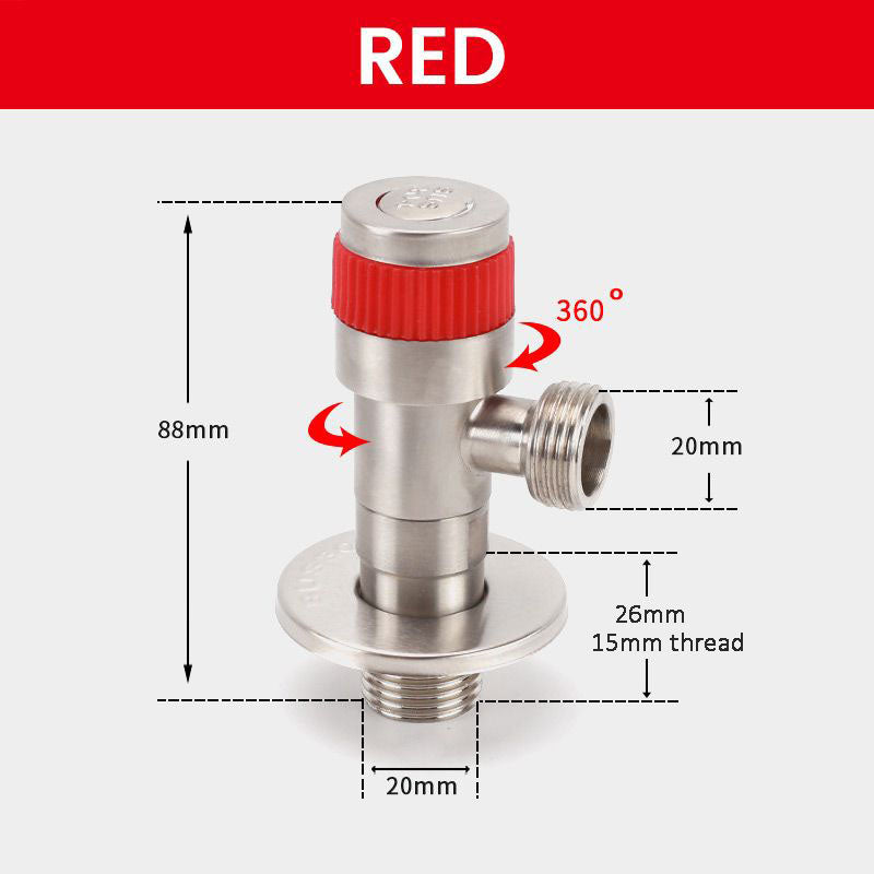 🔥Hot Sale Promotion 58% OFF✨360 degree rotatable stainless steel angle valve