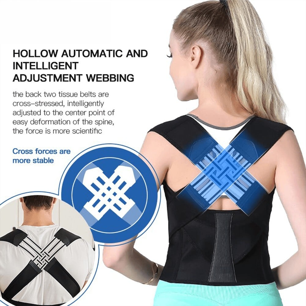 🌺Huge Sale 56% OFF🎁Adjustable Back Posture Belt Office Home Gym Unisex