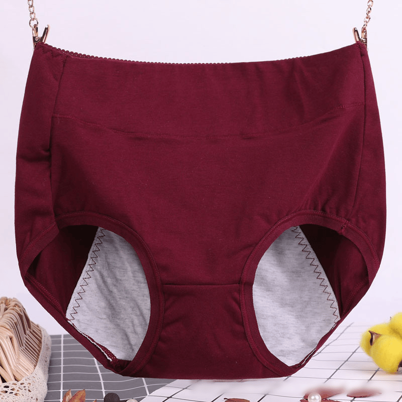 🔥Buy 1 Get 2 Free🔥High Waist Plus Size Cotton Antibacterial & Leak-Proof Physiological Underwear