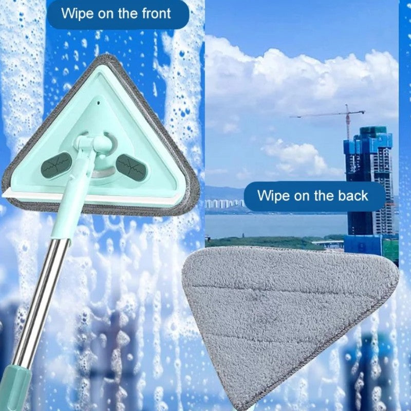 🔥LAST DAY 53% OFF🎁Long handle multifunctional rotating triangular mop