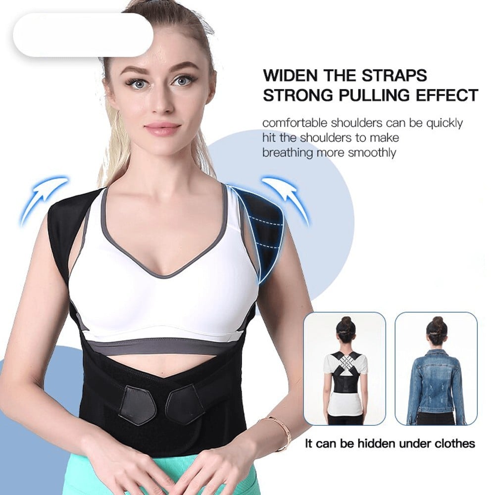 🌺Huge Sale 56% OFF🎁Adjustable Back Posture Belt Office Home Gym Unisex