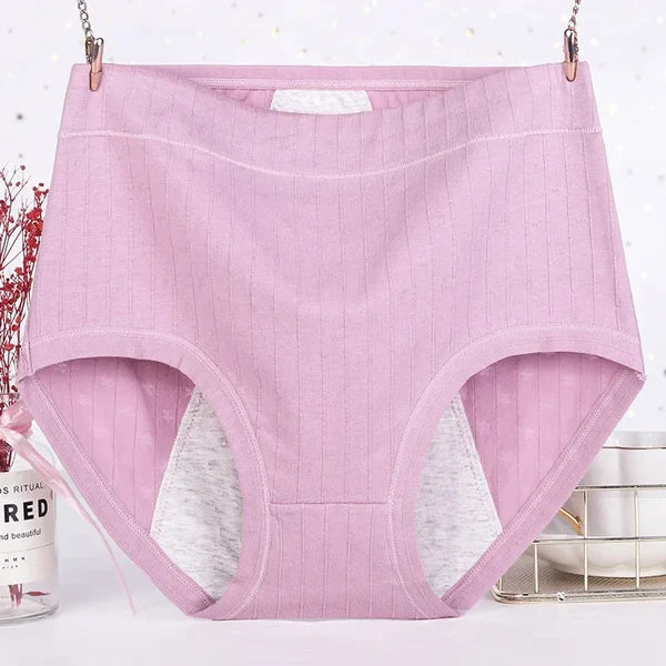 High Waist Plus Size Cotton Antibacterial & Leak-proof Physiological Underwear