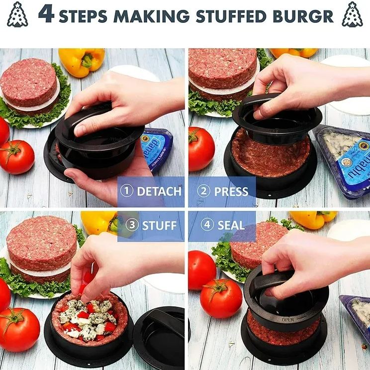 🔥HOT SALE 50% OFF🔥3-in-1 Burger Extrusion Molding Machine Meat Press Tool