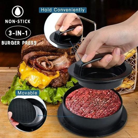 🔥HOT SALE 50% OFF🔥3-in-1 Burger Extrusion Molding Machine Meat Press Tool