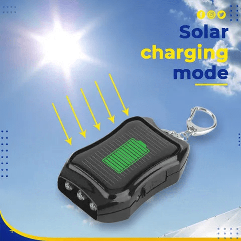 💥 Innovative Solar Power Bank Keychain - Charge Your Devices Anywhere, Anytime!