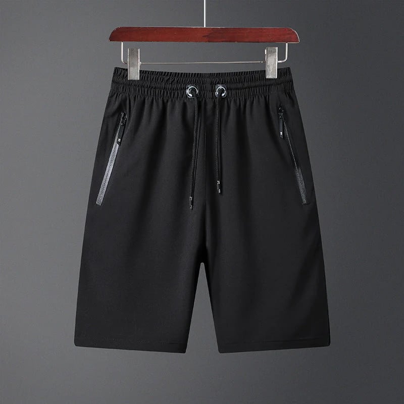 Stylish and Comfortable Plus Size Men's Ice Silk Stretch Shorts