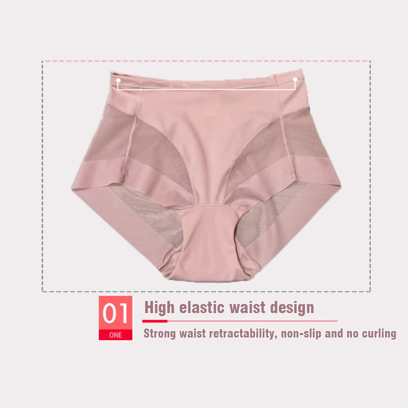 🎉Buy 1 get 3 free (4pcs)💥 High Waist Ice Silk Seamless Body Shaping Panties