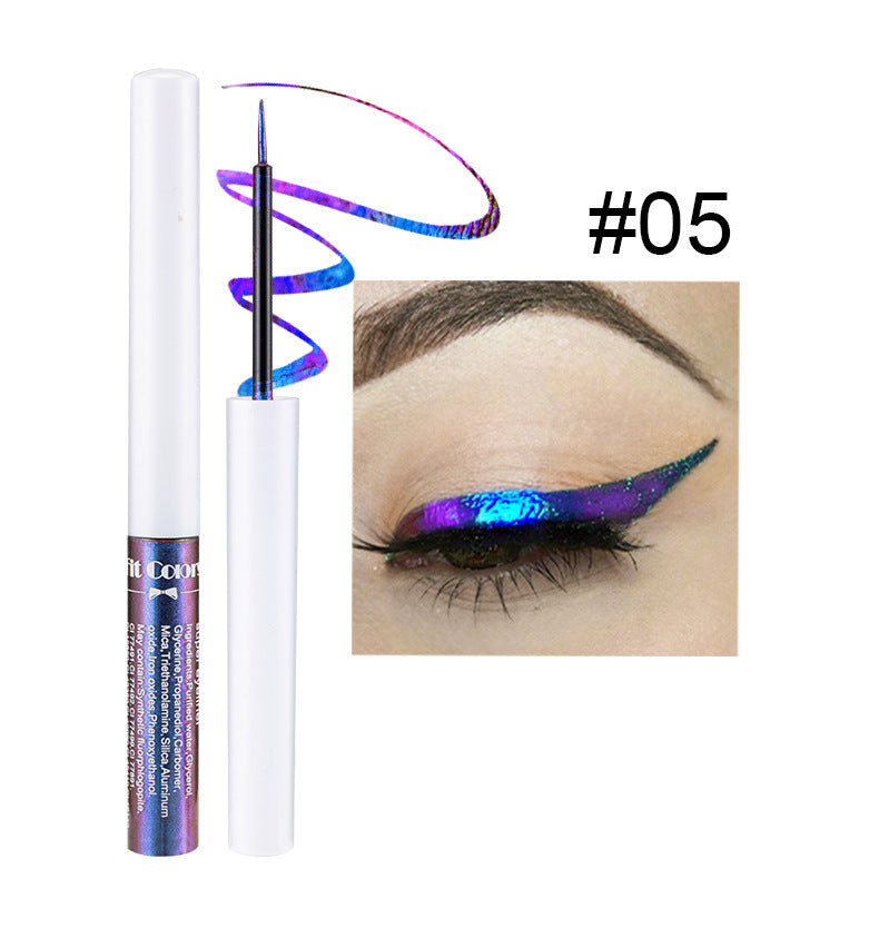 Chameleon Glitter Eyeliner Liquid Highly pigmented colorful multi-reflective eyeliner eye shadow pencil, smudge-proof, long-lasting and visible color