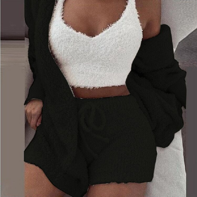 🔥CHRISTMAS HOT SALE🔥Winter Plush Home Casual Wear - Cosy Knit Set (3 Pieces)