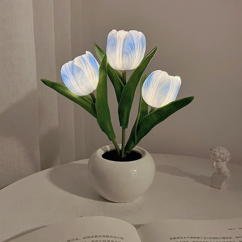 CasaVerde | LED Tulip Bloom Table Lamps