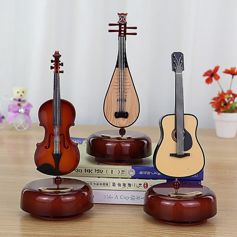 Classical musical instrument octave to violin music box