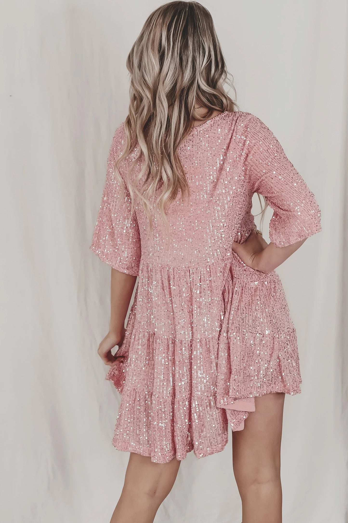 🔥LAST DAY 48% OFF🎁✨Sequin Baby Doll Dress