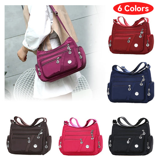 Women's shoulder crossbody bag Oxford waterproof zipper handbag