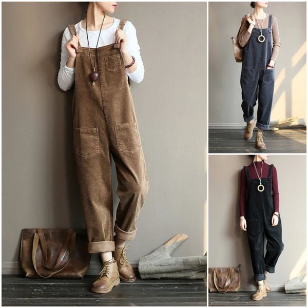 🔥Last day limited time offer 55% OFF🔥NEW | Wide Leg Corduroy Overalls