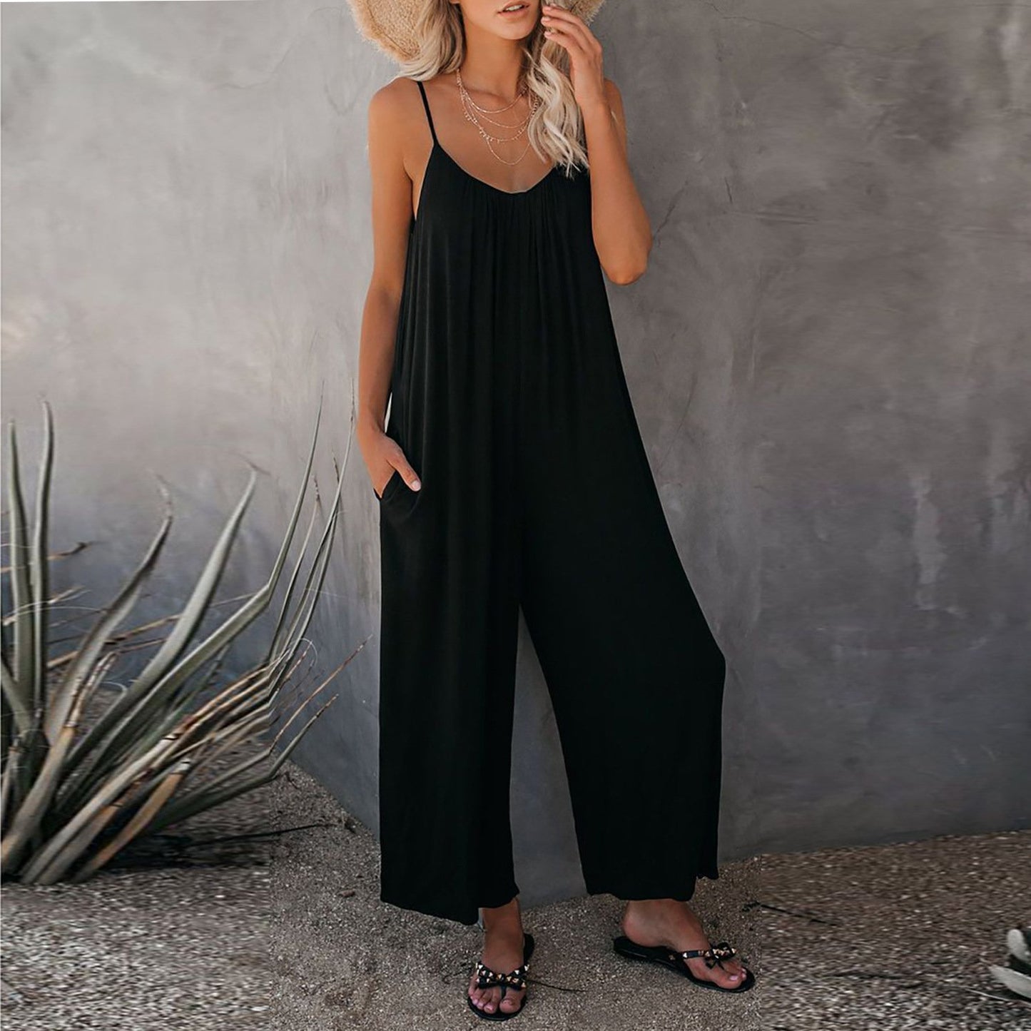 🔥Hot Sale 51% off 🔥Ultimate Flowy Jumpsuit with Pockets