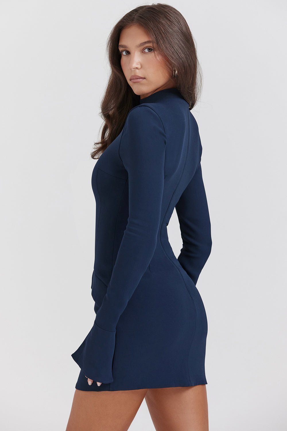 Stylish and Casual Navy Workwear Mini Dress