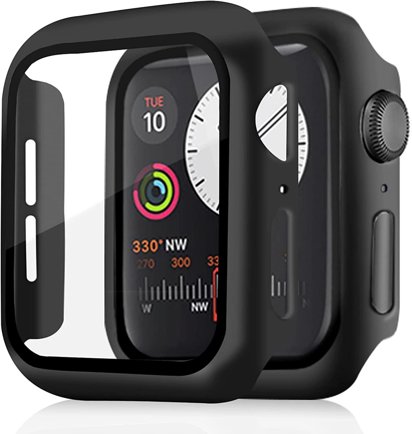 New Apple Watch PC protective case + tempered film 2-in-1 anti-drop.