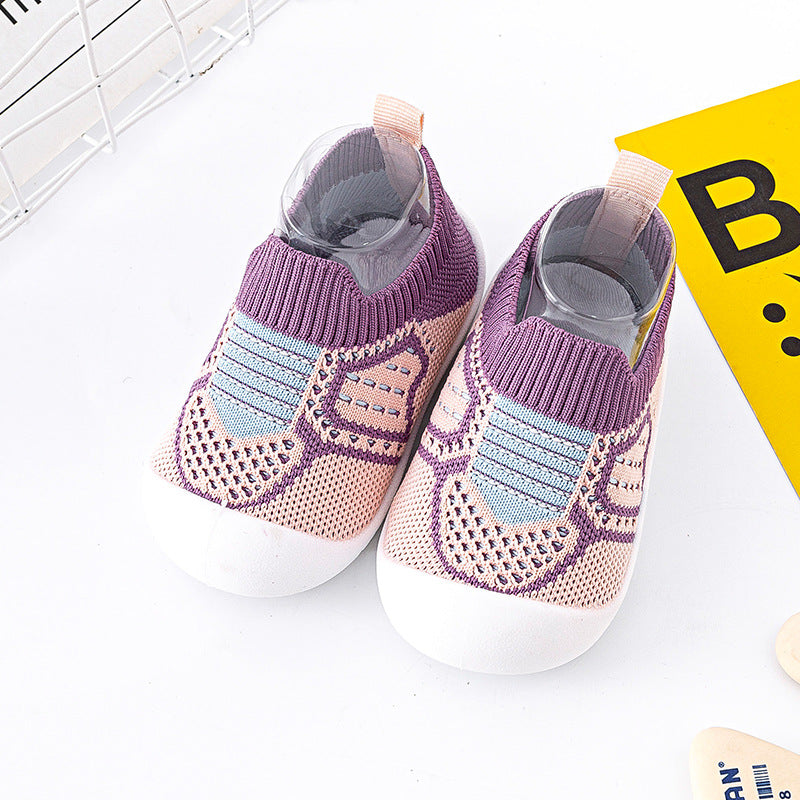 Soft breathable mesh shoes for babies