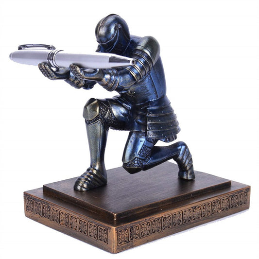 Elegant and Noble Knight Pen Holder