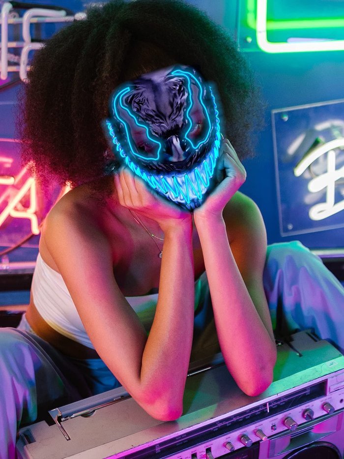 Original Costume Led Light Up MASK