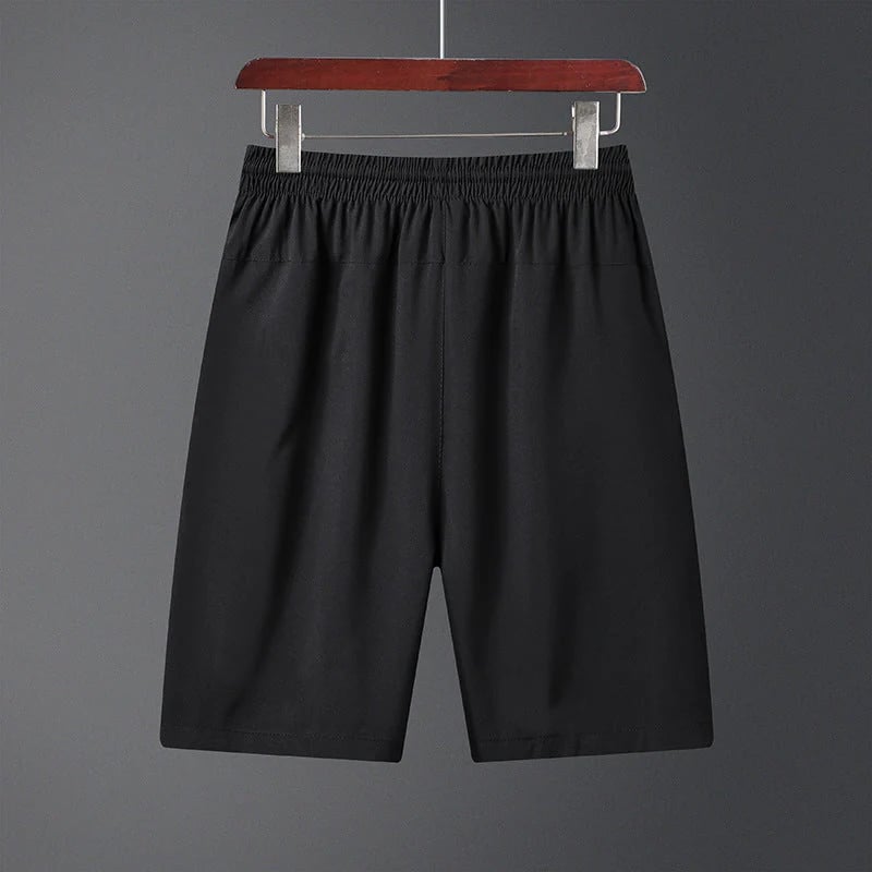 Stylish and Comfortable Plus Size Men's Ice Silk Stretch Shorts