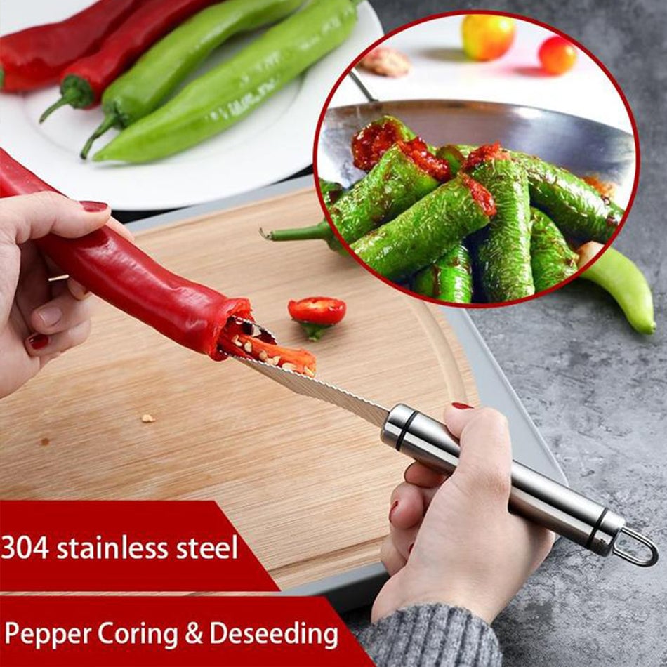 (🔥Last Day Promotion- Buy 5 get 3) Pepper Seed Corer Remover