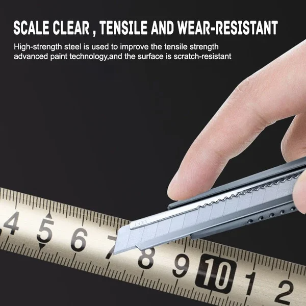 Premium Stainless Steel Corrosion-Resistant Retractable Metric Tape Measure