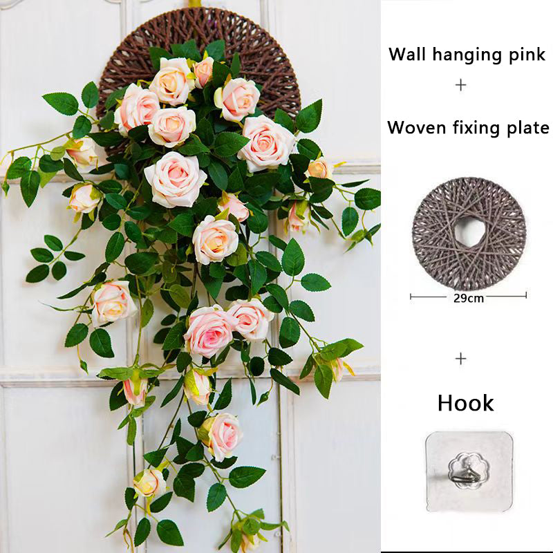 Artificial Rose Wall Hanging Artificial flowers for Outdoor /Living Room Decoration
