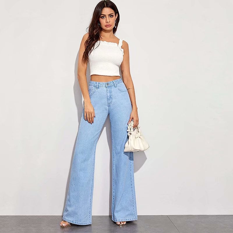 Straight Retro High Waist Wide Leg Jeans