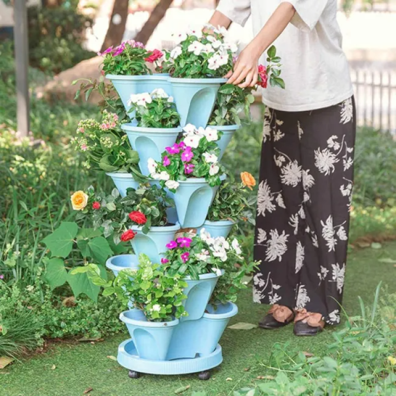 Multi-layer planters for growing vegetables and fruits