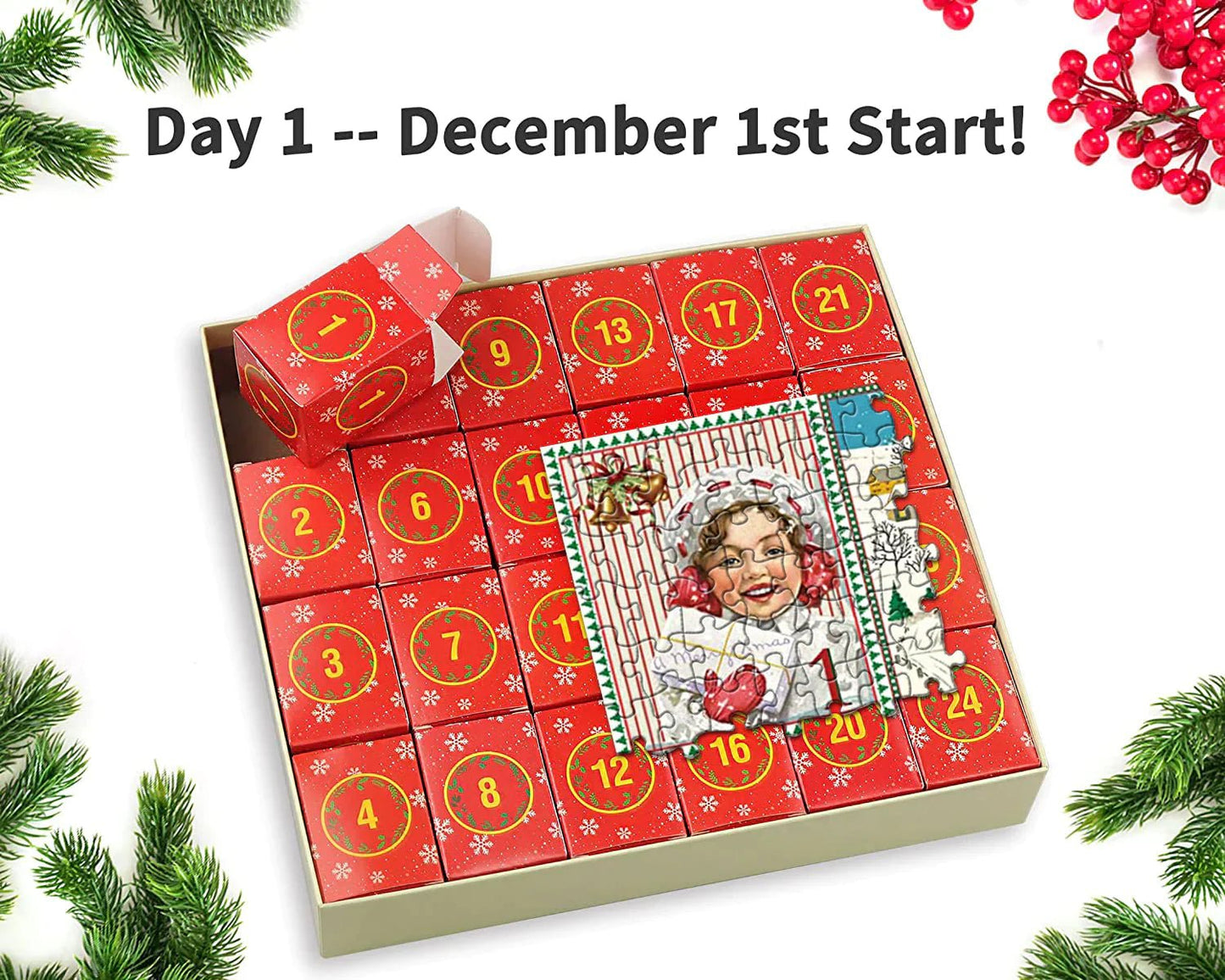 🎄 Early Christmas Pre-Sale - 56% Off🧩Christmas Advent Calendar Puzzle