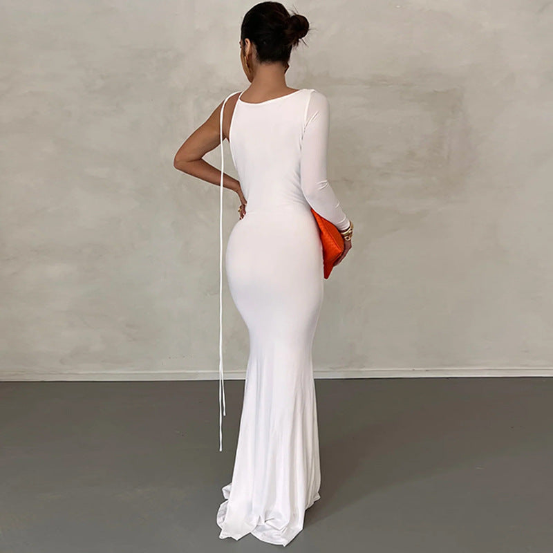 Women's Sexy Backless Maxi Dress Slim Dress