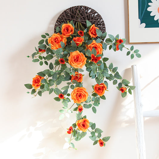 Artificial Rose Wall Hanging Artificial flowers for Outdoor /Living Room Decoration