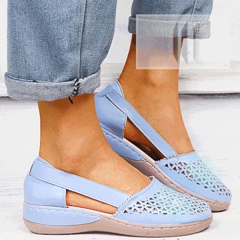 🧡Wedges Orthopedic Hollow Out PU Summer Vintage Sandals