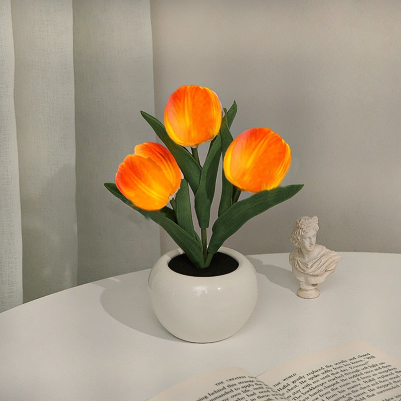 CasaVerde | LED Tulip Bloom Table Lamps