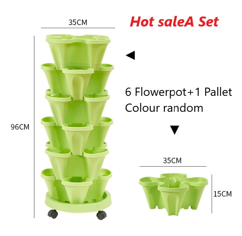Multi-layer planters for growing vegetables and fruits