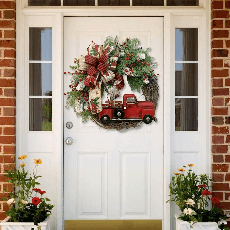 💥Early Christmas Sale - 60% off 💥Red Truck Christmas Wreath