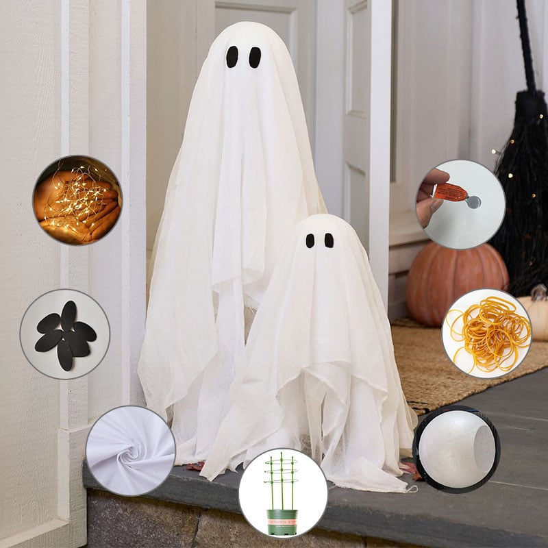 (🔥Last Day Promotion - 49% OFF) 👻DIY Lit Ghosts Material Kit
