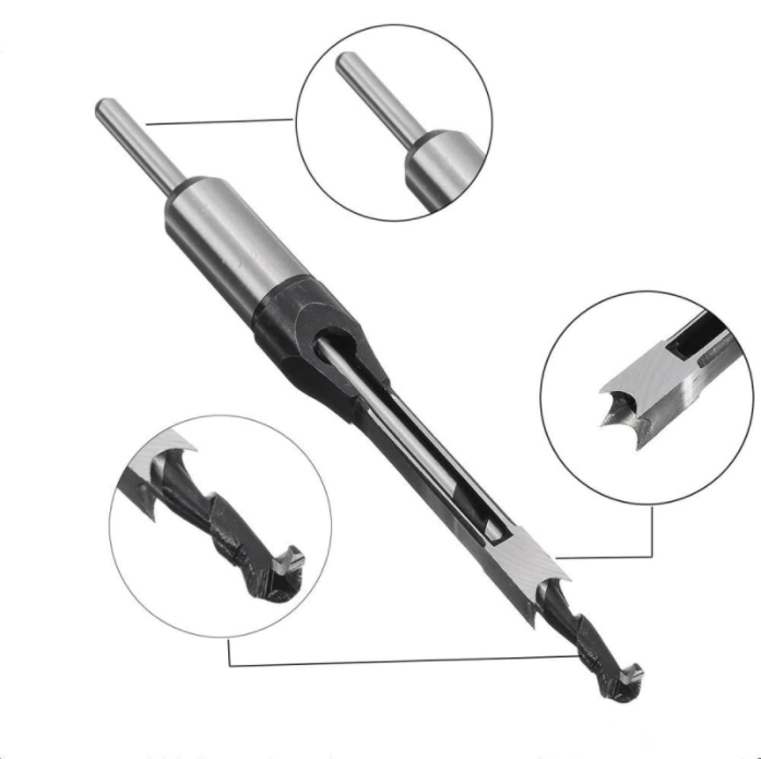 🔥Hot selling🔥Woodworking square head wood chisel + Adapter