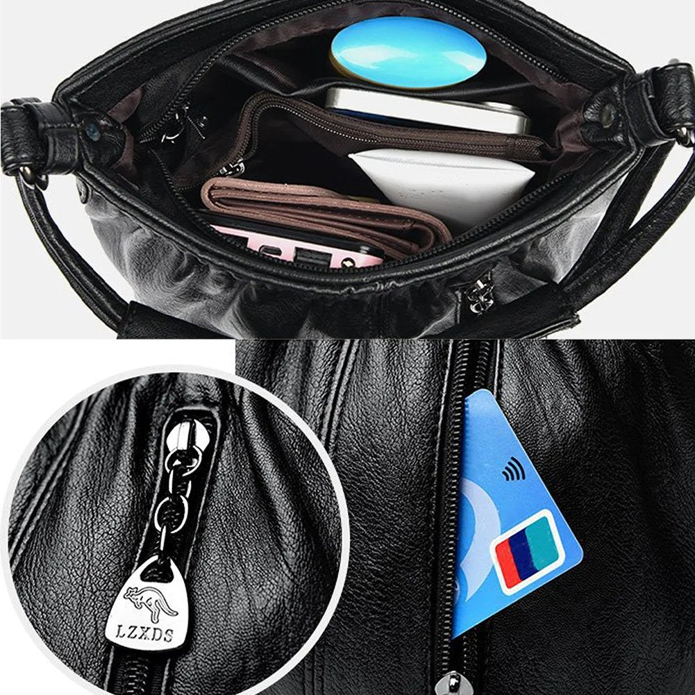 🔥HOT SALE-49% OFF🔥PU Messenger Bag Breathable Women Crossbody Bag for Daily Leisure