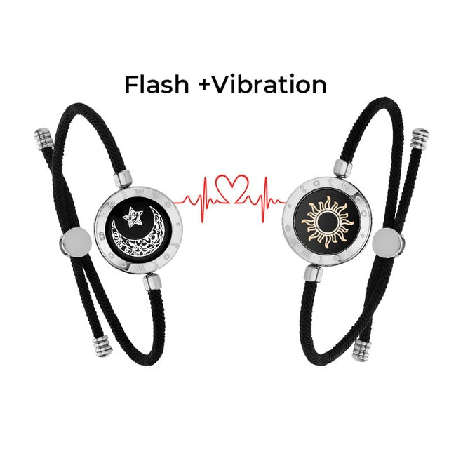 Couples Long Distance Touch Smart Light Up&Vibrate Bracelets